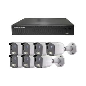 Dutch Security Systems Draadloze Camerabeveiliging - Sony 5MP - 2K QHD - Set 7x Bullet - Wit - Binnen&Buiten - Met Nachtzicht - Incl. Recorder&App