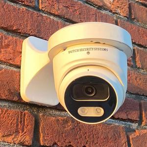 Dutch Security Systems Draadloze Beveiligingscamera 4K Ultra HD - Sony 8MP - Set 4x Dome - Wit - Buiten&Binnen - Met Nachtzicht - Incl. Recorder&App