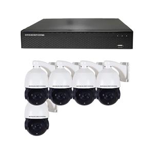 Dutch Security Systems Camerabeveiliging 2K QHD - Sony 5MP - Set 5x PTZ - Wit - Buiten&Binnen - Met Nachtzicht - Incl. Recorder&App