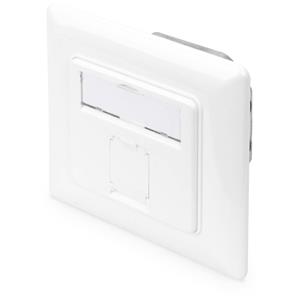 DN-9010/8-1 Netwerkdoos Inbouw (in muur) Inzet met centraalstuk en frame CAT 6A Wit