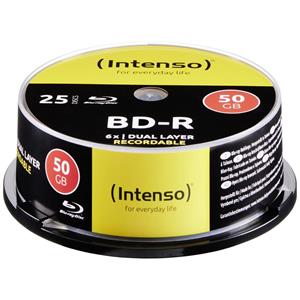 1x25 Intenso BD-R 50GB 6x Speed, Cakebox