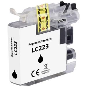 Renkforce Inkt vervangt Brother LC-223BK (LC223BK) Compatibel Zwart RF-5705476