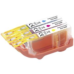 Renkforce Inkt combipack vervangt Canon CLI-526 CMY (4541B009) Compatibel Cyaan, Magenta, Geel RF-5688328