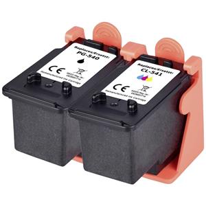 Renkforce Inkt combipack vervangt Canon PG-540 + CL-541 (5225B006) Compatibel Combipack Zwart, Cyaan, Magenta, Geel RF-I-C-PG540CL540BCMY2PK RF-5628790