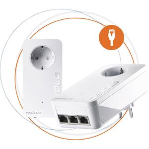 Devolo Magic 2 LAN triple Starter Kit Powerline starterkit 8517 EU Powerline 2400 MBit/s