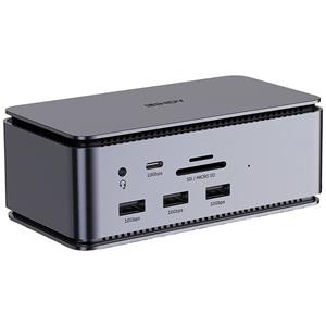 LINDY USB-C Dockingstation DST-Pro USB4 integrierter Kartenleser, USB-C Power Delivery