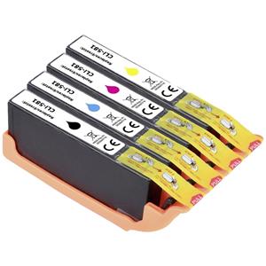 Renkforce Inkt combipack vervangt Canon CLI-581 BKCMY (2103C004) Compatibel Zwart, Cyaan, Magenta, Geel RF-I-C-CLI581BKCMY4PK RF-5718880