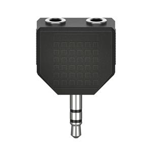 Hama 00205191 Klinke Audio Adapter [2x Klinkenbuchse 3.5mm - 1x Klinkenstecker 3.5 mm] Schwarz