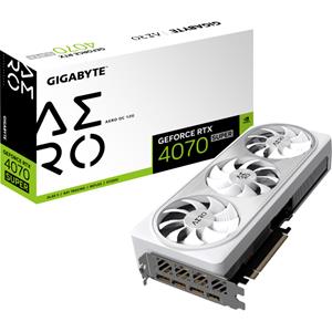 GIGABYTE GeForce RTX 4070 SUPER AERO OC 12G grafische kaart 1x HDMI, 3x DisplayPort, DLSS 3