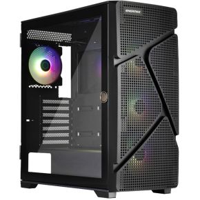 Enermax MarbleShell MS31 ARGB Midi-Tower PC-Gehäuse Schwarz 4 Vorinstallierte LED Lüfter, Seitenfe