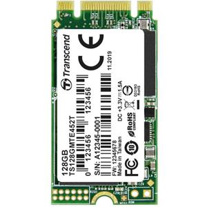 Transcend MTE452T 128 GB NVMe/PCIe M.2 SSD 2242 harde schijf M.2 NVMe PCIe 3.0 x2 Retail TS128GMTE452T