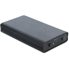Delock Festplatten-Gehäuse 42612 - Externes Kunststoffgehäuse für 3.5" SATA HDD...