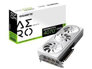 Gigabyte Grafikkarte Nvidia GeForce RTX 4070 Ti Super AERO OC 16GB GDDR6X-RAM PCIe x16 HDMI, Displ