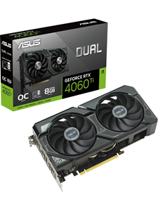 Asus Videokaart Nvidia GeForce RTX 4060 Ti DUAL OC 8 GB GDDR6-RAM PCIe x16 DisplayPort, HDMI NVIDIA G-Sync , Overclocked