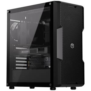 Endorfy Regnum 400 Air Midi-tower PC-behuizing Zwart 4 voorgeïnstalleerde ventilators, Zijvenster, Stoffilter