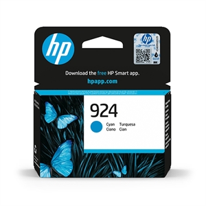 HP 924 (4K0U3NE) inkt cartridge cyaan (origineel)