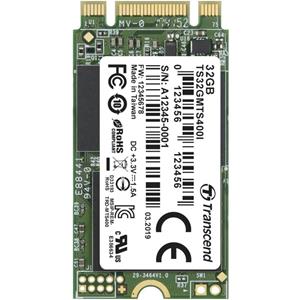 Transcend MTS400I 32 GB NVMe/PCIe M.2 SSD 2242 harde schijf SATA 6 Gb/s Retail TS32GMTS400I