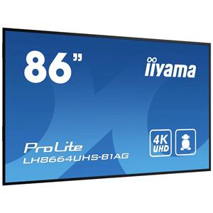 Iiyama PROLITE LH8664UHS-B1AG Digital Signage display Energielabel: G (A - G) 218 cm 86 inch 3840 x 2160 Pixel 24/7