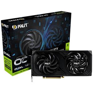 Palit Videokaart Nvidia GeForce RTX 4070 Super DUAL OC 12 GB GDDR6X-RAM PCIe x16 HDMI, DisplayPort