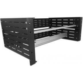 Delock 42632 19 inch Inschuifsysteem voor patchkast 4 HE Zwart
