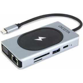 Dicota D32059 interface hub USB Type-C Zwart, Zilver