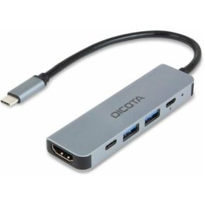 Dicota D32060 interface hub USB Type-C Zilver