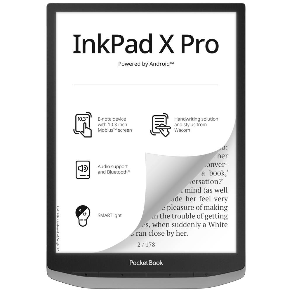 PocketBook InkPad X Pro eBook-Reader 26.2cm (10.3 Zoll) Grau