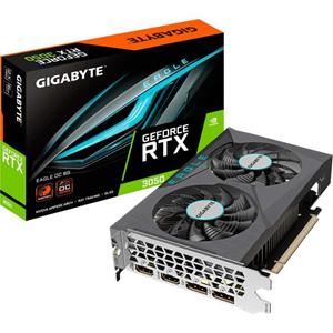 Gigabyte Grafikkarte Nvidia GeForce RTX 3050 EAGLE OC 6GB GDDR6-RAM PCIe x16 DisplayPort, HDMI Üb