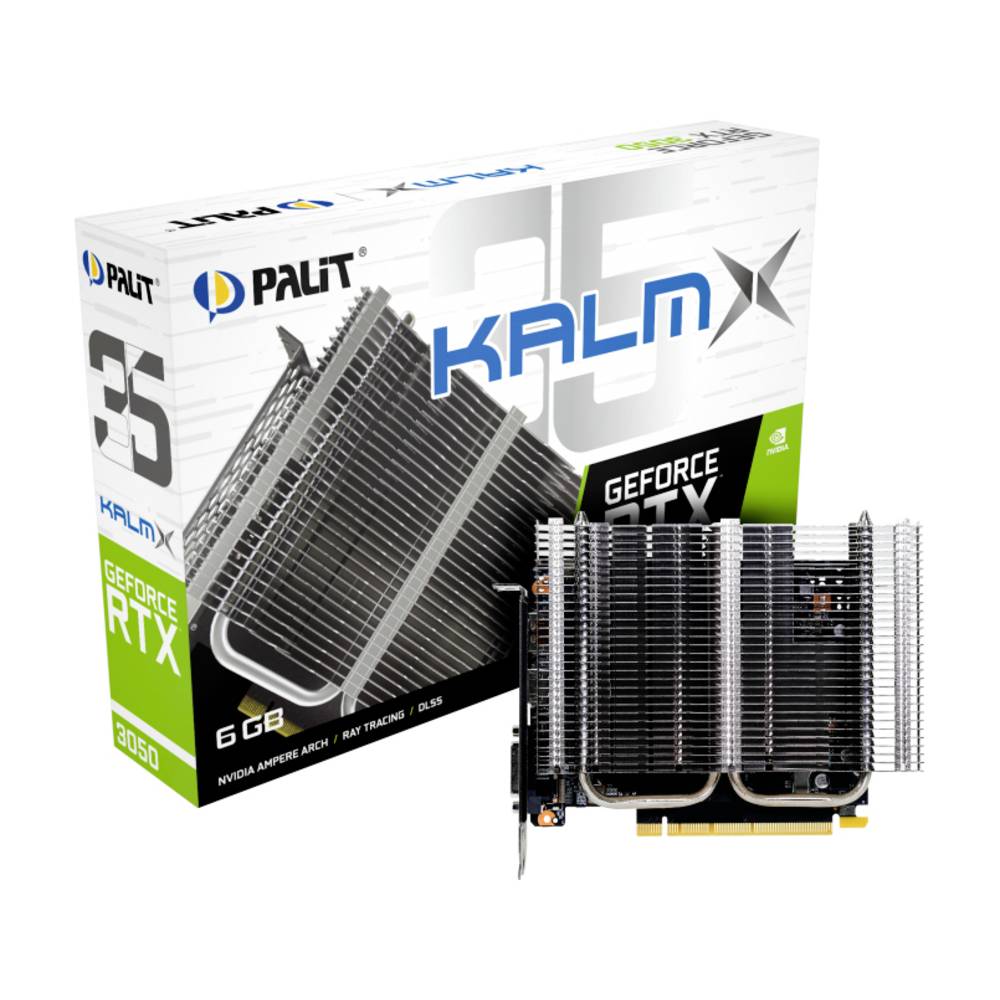 Xpert Vision Nvidia GeForce RTX 3050 Videokaart KalmX 6 GB GDDR6-RAM PCIe x16 DisplayPort, HDMI, DVI