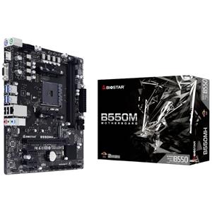 BioStar B550MT Moederbord Socket AMD AM4 Vormfactor Micro-ATX Moederbord chipset AMD B550