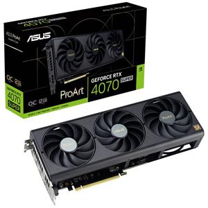 Asus Nvidia GeForce RTX 4070 Super Videokaart ProArt OC 12 GB GDDR6X-RAM PCIe x16 DisplayPort, HDMI NVIDIA G-Sync