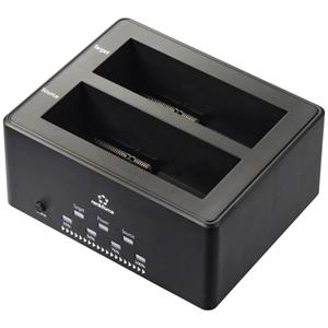 Renkforce RF-5576396 USB 3.2 Gen 1 (USB 3.0) SATA 2 Port Festplatten-Dockingstation 2.5 Zoll, 3.5 Zo