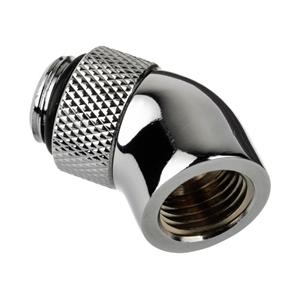 Alphacool Eiszapfen Adapter 45 Grad G1/4 Zoll AG auf G1/4 Zoll IG Wasserkühlung-Winkelverbinder