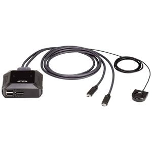 ATEN US3312 2-Port USB-C 4K DisplayPort KVM-Umschalter 4096 x 2160 Pixel