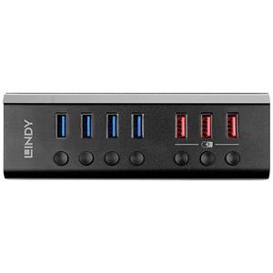 LINDY 43371 8 Port USB 3.2 Gen 1-Hub (USB 3.0) Schwarz