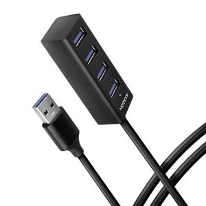 AXAGON HUE-M1AL 4 Port USB 3.2 Gen 1-Hub (USB 3.0) Silber