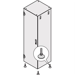 Schroff 23130079 19 inch Stelvoet voor patchkast