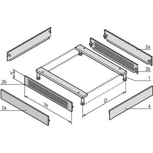 Schroff 23130172 19 inch Frontpaneel voor patchkast Meerdere kleuren