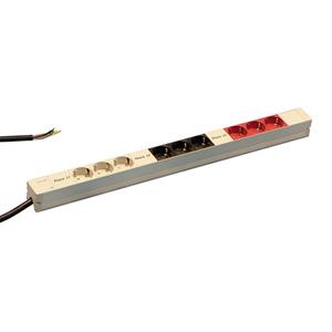 nventschroff nVent SCHROFF 60110219 19 inch Stekkerdoos voor patchkast Grijs