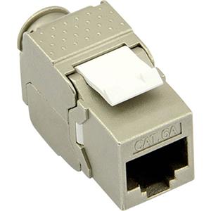 Value Cat.6A (klasse EA) Keystone, RJ-45, afgeschermd, zonder gereedschap, SLIM.