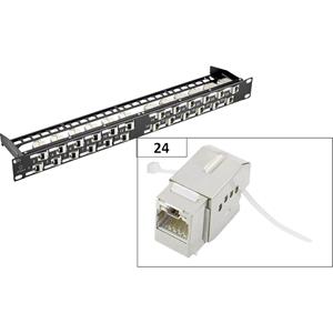Renkforce KS10 24 poorten Netwerk-patchpaneel 483 mm (19) CAT 6A 1 HE