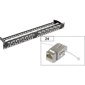 Renkforce KSV10 24 poorten Netwerk-patchpaneel 483 mm (19) CAT 6 1 HE