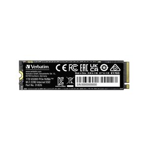 Verbatim Vi5000 1 TB NVMe/PCIe M.2 SSD 2280 harde schijf M.2 NVMe PCIe 4.0 x4 Retail 31826