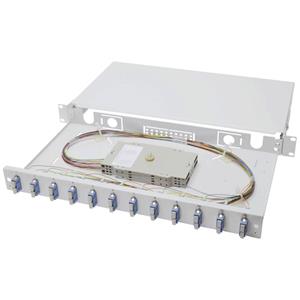 Digitus DN-96321/9 LWL-Patchpanel 12 Port SC Bestückt 1 HE