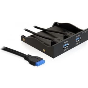 DeLock 61896 drive bay panel 2 port USB