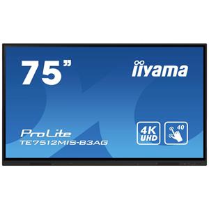Iiyama ProLite TE7512MIS-B3AG Digital Signage Display EEK: G (A - G) 189.3cm 75 Zoll 3840 x 2160 Pix