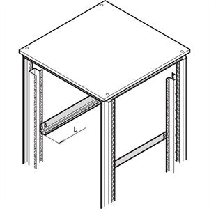 Schroff 21127198 19 inch Rails voor patchkast