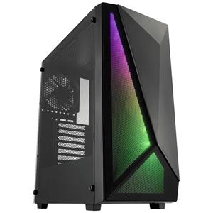 fspfortron FSP Fortron CMT195A Midi-Tower PC-Gehäuse Schwarz 3 Vorinstallierte LED Lüfter, 1 vorinstallierter