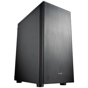 fspfortron FSP Fortron CMT223S Midi-Tower PC-Gehäuse Schwarz 4 vorinstallierte Lüfter
