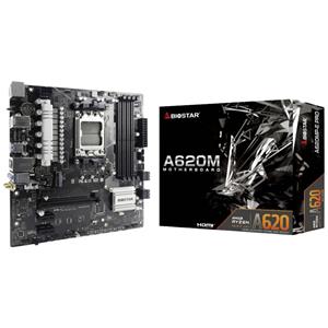 BioStar A620MP-E Pro Moederbord Socket AMD AM5 Vormfactor Micro-ATX Moederbord chipset AMD A620